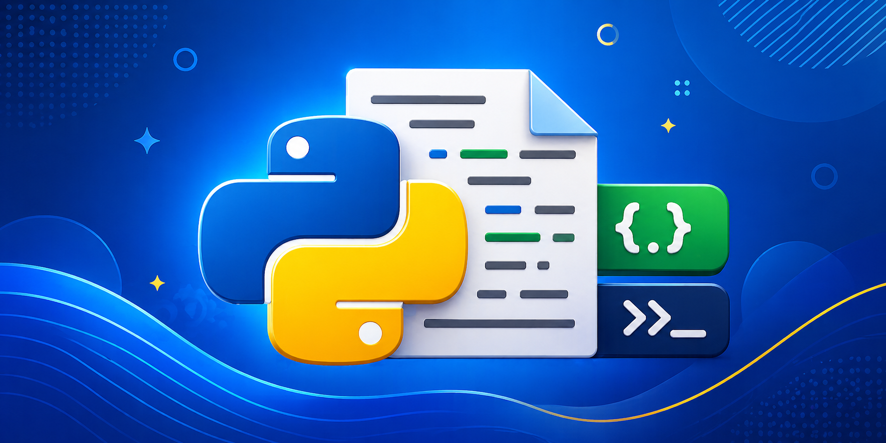 Program To Write Python Script On Blue Icon Python Script Generator